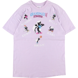 ヘインズ(Hanes)の古着 90年代 ヘインズ Hanes GRANDMA'S LITTLE STINKER キャラクタープリントTシャツ USA製 メンズL ヴィンテージ /eaa354549(Tシャツ/カットソー(半袖/袖なし))
