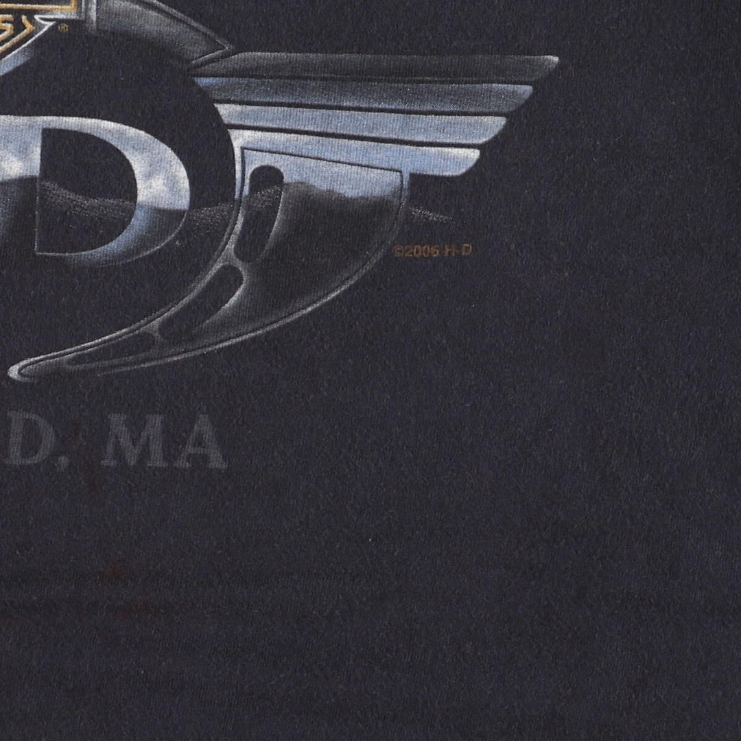 古着 ヘインズ Hanes Harley-Davidson ハーレーダビッドソン 両面プリント モーターサイクル バイクTシャツ USA製 メンズL /eaa354538