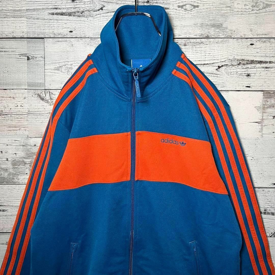 【美品‼️XLサイズ】 adidas ジャージ XL デサント ネイビー在原 小松