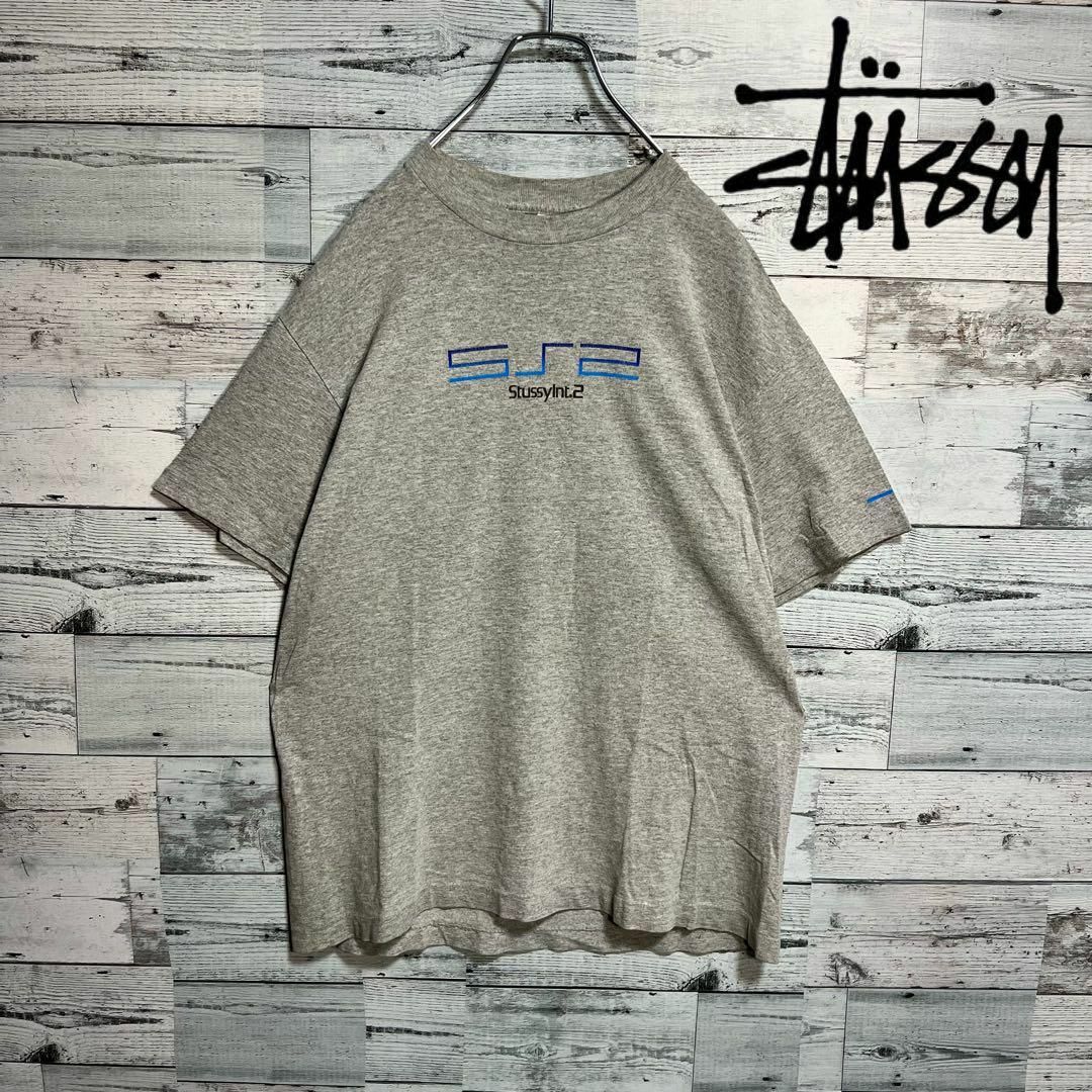 Tシャツ/カットソー(半袖/袖なし)【USA製】90s OLD STUSSY プレステ2 銀タグTシャツTEE