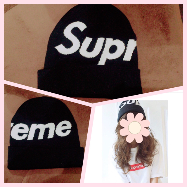 Supreme - Supreme ビッグロゴ ニット帽の通販 by aoi shop