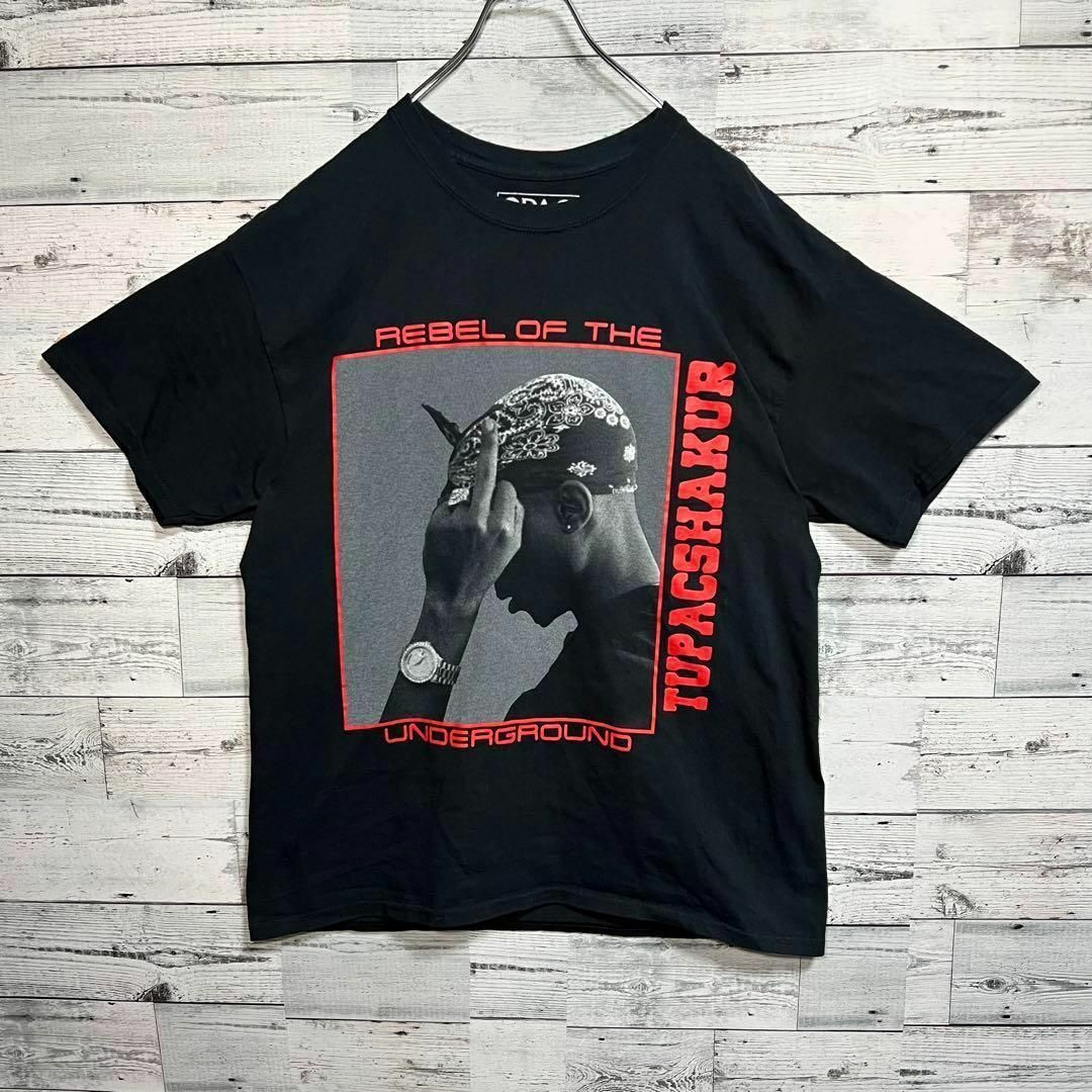 【USA製 XLsize相当】入手困難 VLONE x 2pac Tシャツ黒