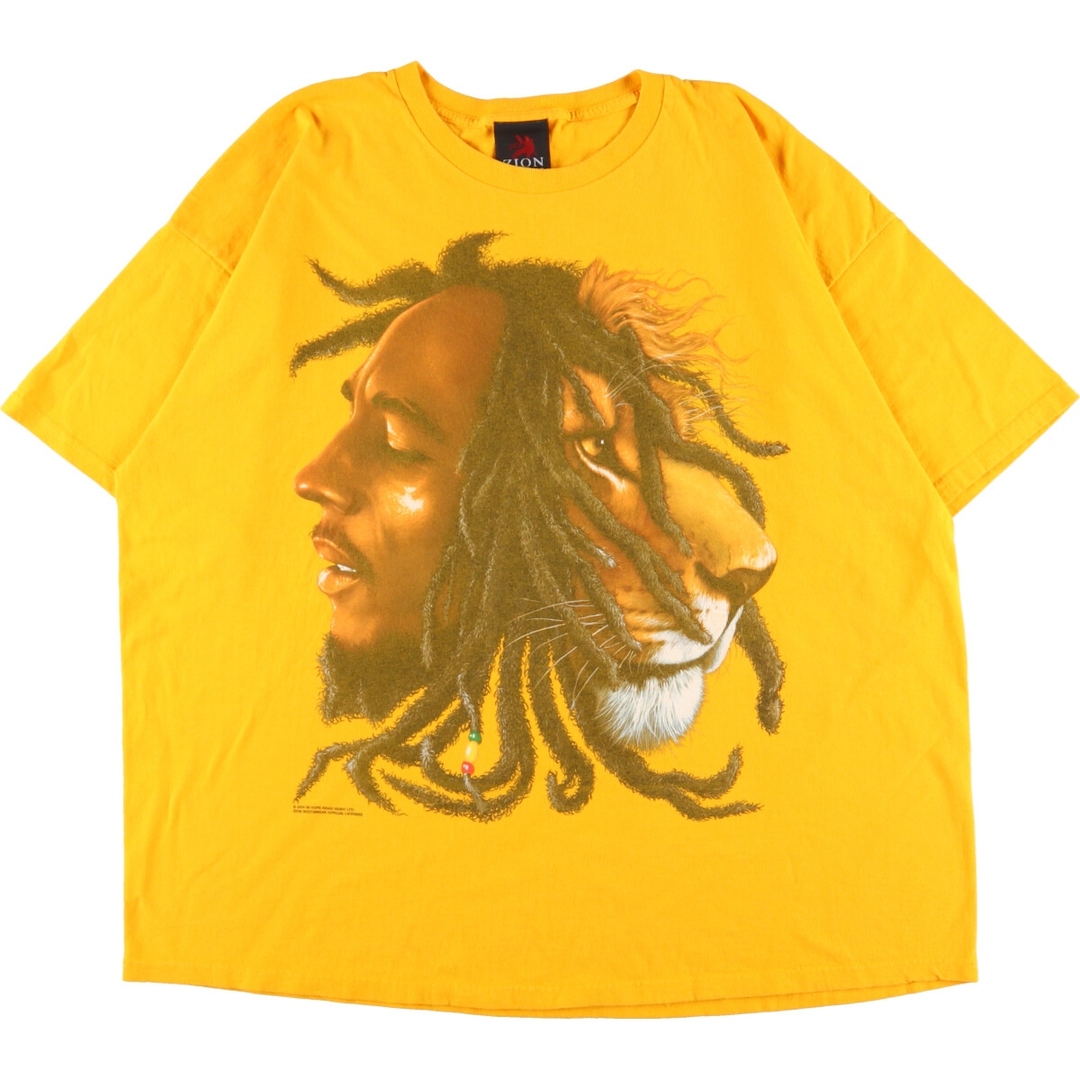 ビックサイズ ZION BOB MARLEY ボブマーリー バンドTシャツ バンT フリーサイズ /eaa354877