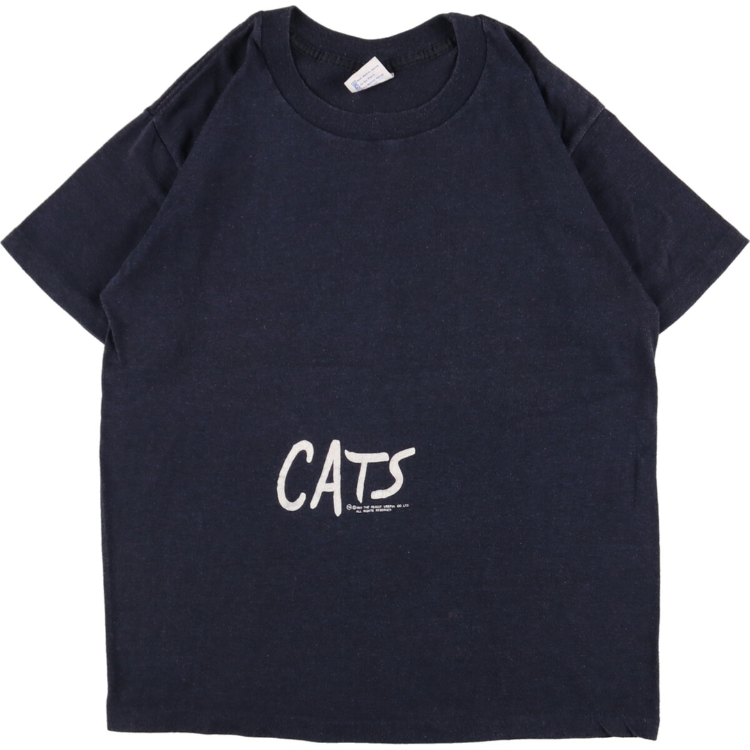 80年代 Tee Shiits CATS キャッツ 両面プリント プリントTシャツ USA製 メンズM ヴィンテージ /eaa351491