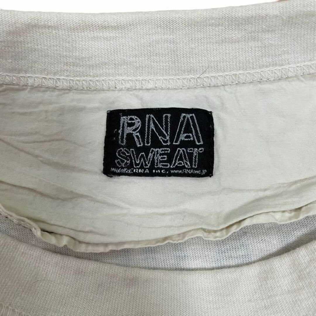 RNA SWEAT - RNA SWEAT 7分袖Tシャツ Uネック ドクロシャツ オフ