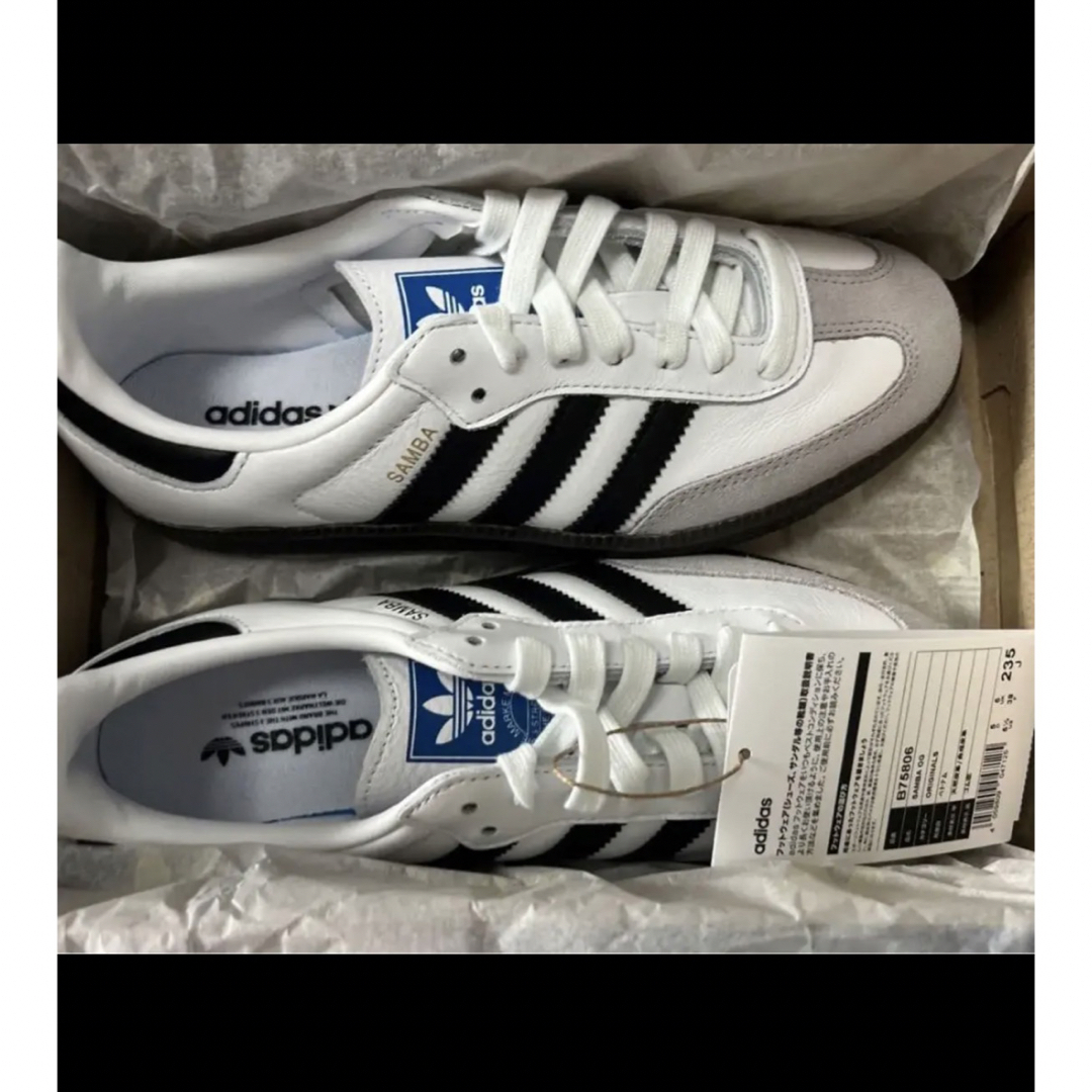 新品　未使用　adidas samba レッド　23.5