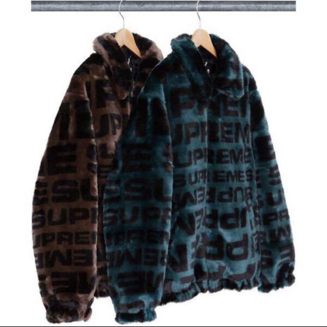 Supreme - Supreme Faux Fur Repeater Bomber Brown Lの通販 by エイト ...
