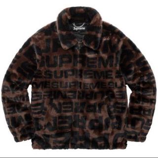 シュプリーム(Supreme)のSupreme Faux Fur Repeater Bomber Brown L(その他)