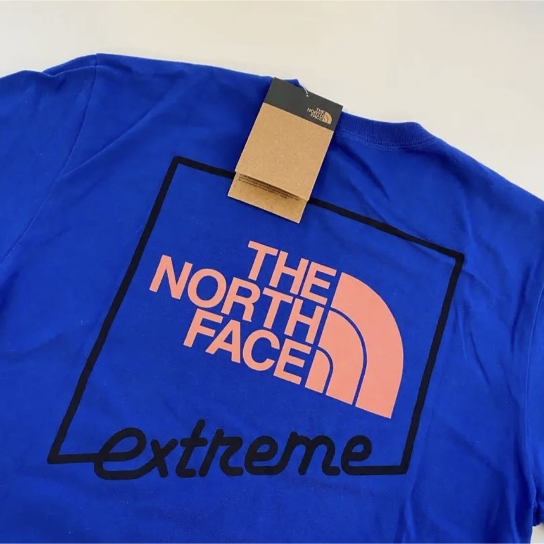 THE NORTH FACE(ザノースフェイス)の【Mサイズ】新品タグ付き ノースフェイス エクストリーム Tシャツ ブルー メンズのトップス(Tシャツ/カットソー(半袖/袖なし))の商品写真