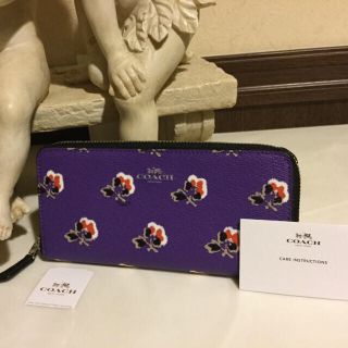 コーチ(COACH)の新品・新作☆COACH ☆ブランブル ローズレザーラウンド長財布☆月末迄価格❣️(財布)