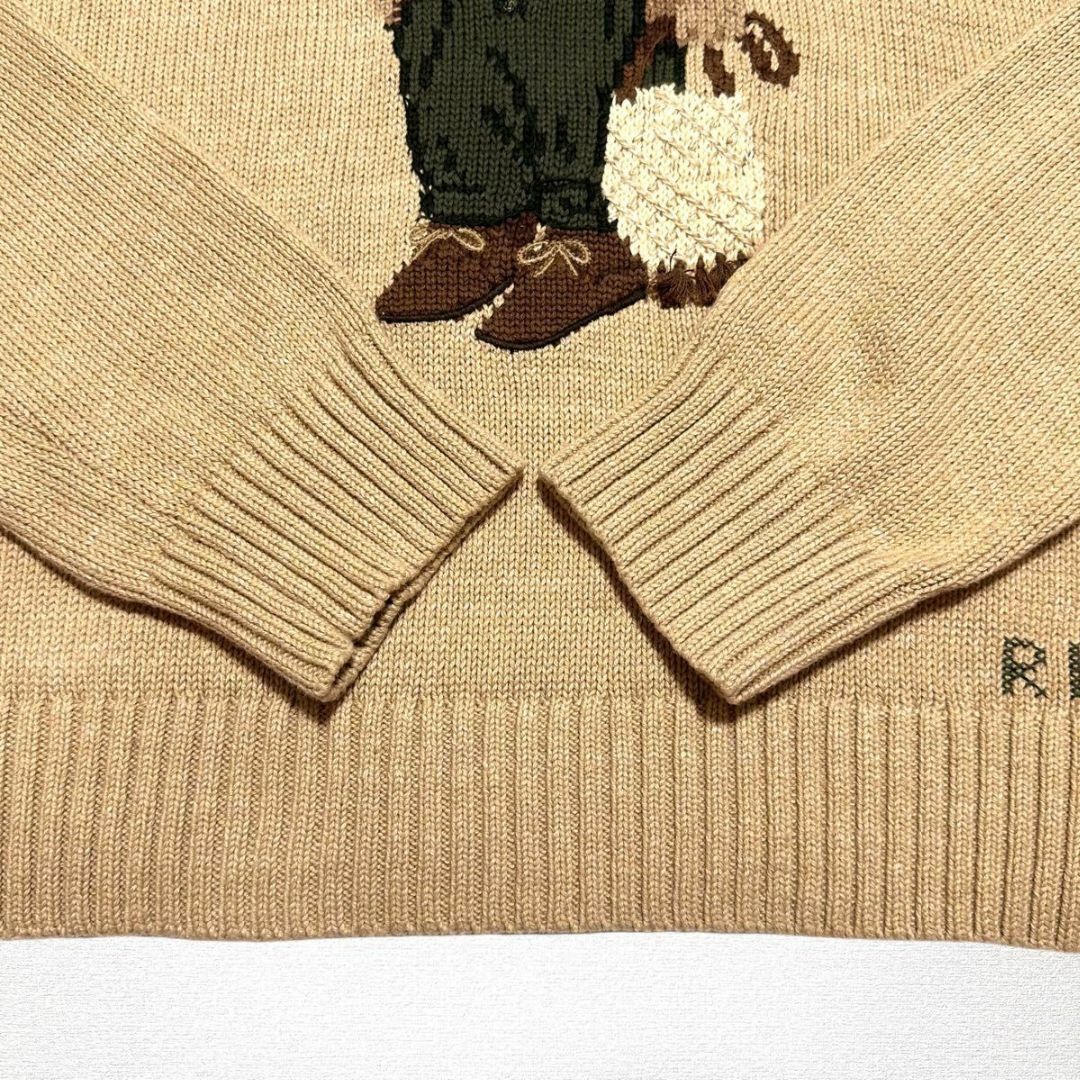 超美品】POLO RALPH LAUREN ポロベア コットンニット セーター 超美品】POLO RALPH LAUREN ポロベア コットンニット セーター