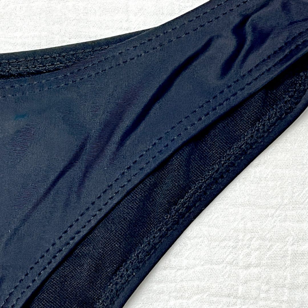 水着 ビキニ バンドゥ チューブトップ ギャザー フリル 黒 ブラック 100m レディースの水着/浴衣(水着)の商品写真