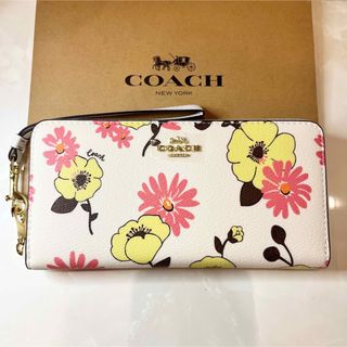 国内正規総代理店アイテム】 コーチ COACH 財布 長財布 財布 花柄