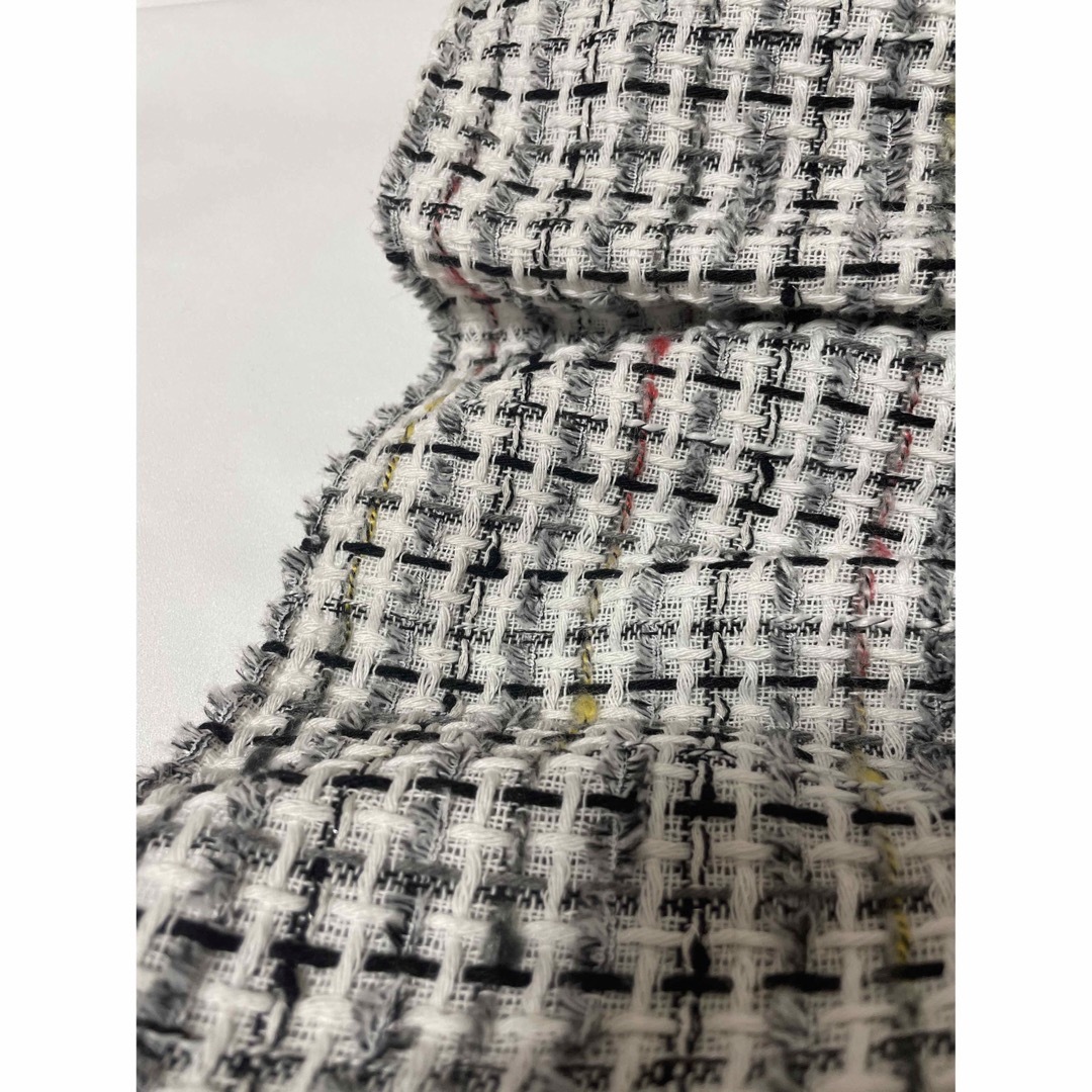 TREFUL+1トレフルプラスワン ドッキングツイードトップス 黒 - シャツ