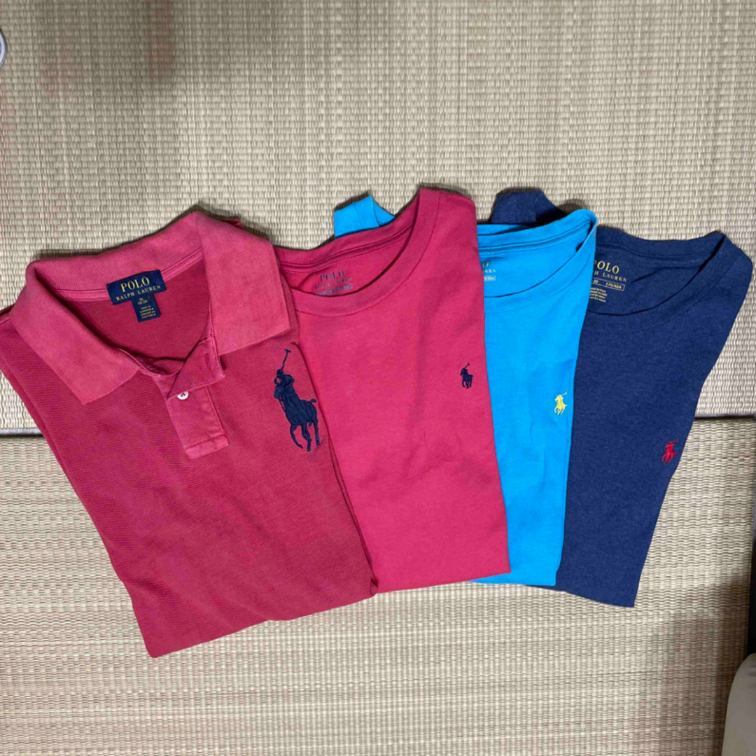 POLO RALPH LAUREN(ポロラルフローレン)のラルフローレン  ボーイズ　ポロシャツ　Tシャツ　170 4着セット キッズ/ベビー/マタニティのキッズ服男の子用(90cm~)(Tシャツ/カットソー)の商品写真