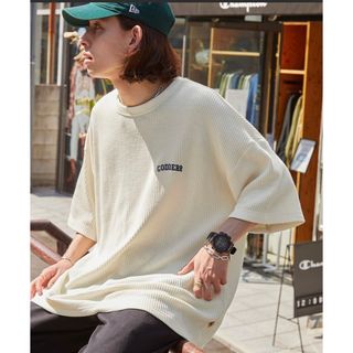 モノマート(MONO-MART)のビッグシルエットワッフルTシャツ(Tシャツ/カットソー(半袖/袖なし))