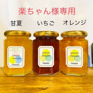 楽ちゃん様専用　いちご、甘夏、オレンジセット(缶詰/瓶詰)