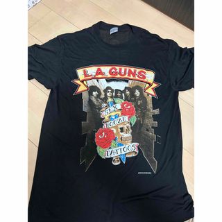 超レアデッドストックL！L.A.GUNS 89年ヴィンテージツアーTシャツ(Tシャツ/カットソー(半袖/袖なし))