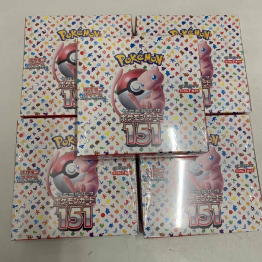 151 box シュリンク付き 5box ポケモンカード