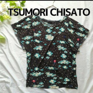 ツモリチサト(TSUMORI CHISATO)の値下げ【TSUMORI CHISATO】半袖　ゆるシルエット　プリント　Ｔシャツ(Tシャツ(半袖/袖なし))