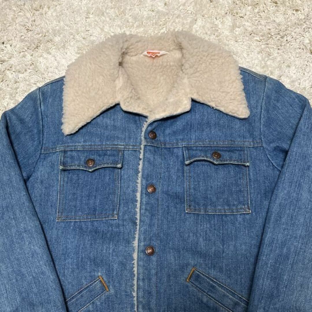 70s USA製 Levi's リーバイス 70725 ボアデニムジャケット