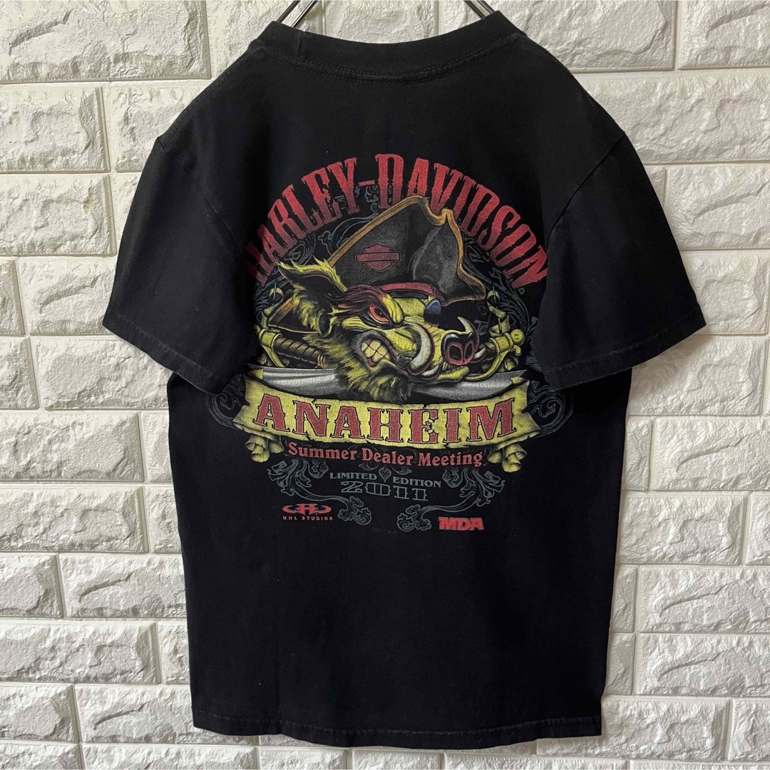 Harley Davidson(ハーレーダビッドソン)の【HARLEY-DAVIDSON】S/S Tee ビッグプリント アナハイム メンズのトップス(Tシャツ/カットソー(半袖/袖なし))の商品写真