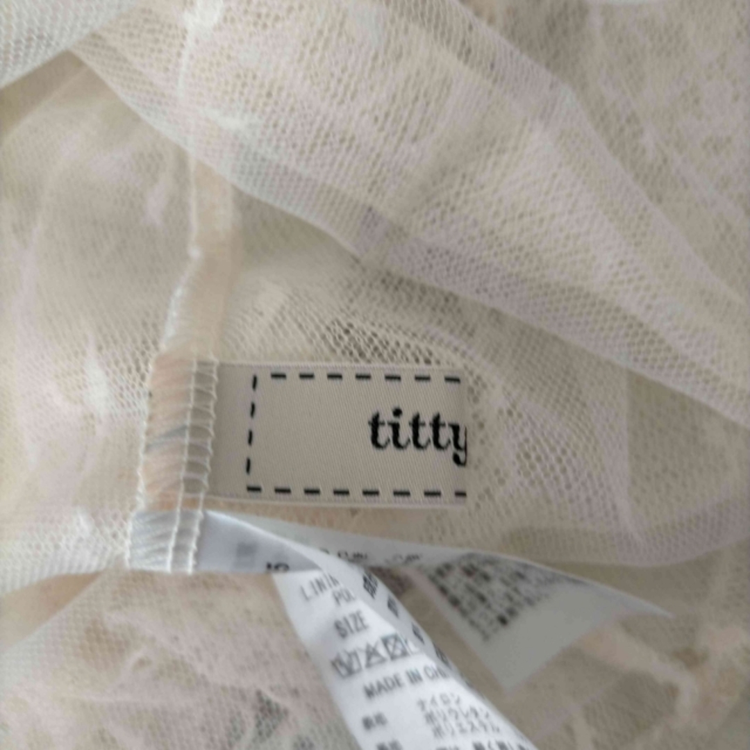 titty&co(ティティアンドコー)のtitty&Co(ティティアンドコー) シフォンレースブラウス レディース レディースのトップス(シャツ/ブラウス(半袖/袖なし))の商品写真