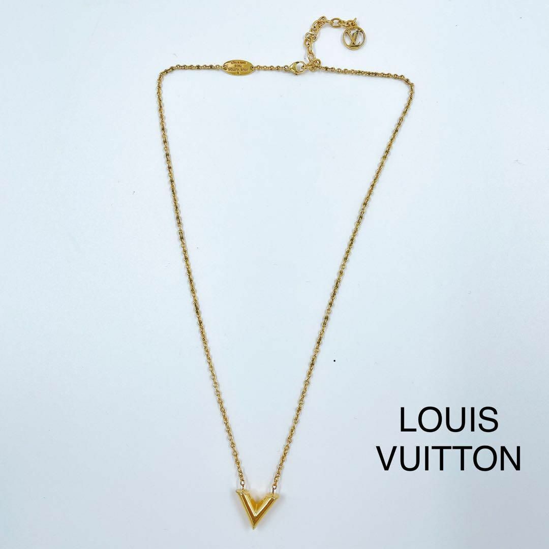 LOUIS VUITTON(ルイヴィトン)の【正規品・美品】ルイヴィトン М61083 エセンシャルV ネックレス レディースのアクセサリー(ネックレス)の商品写真