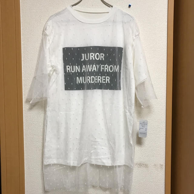 オーガンジー重ねTシャツ レディースのトップス(Tシャツ(半袖/袖なし))の商品写真