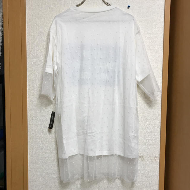 オーガンジー重ねTシャツ レディースのトップス(Tシャツ(半袖/袖なし))の商品写真