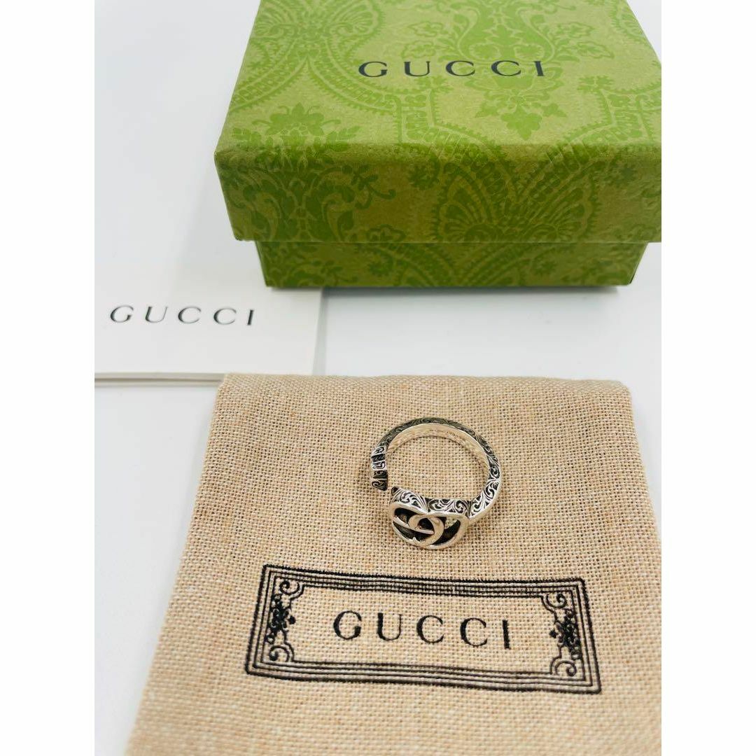 Gucci(グッチ)の【正規品・美品】グッチ アラベスク ダブルG キー 925 リング　付属品多数！ レディースのアクセサリー(リング(指輪))の商品写真