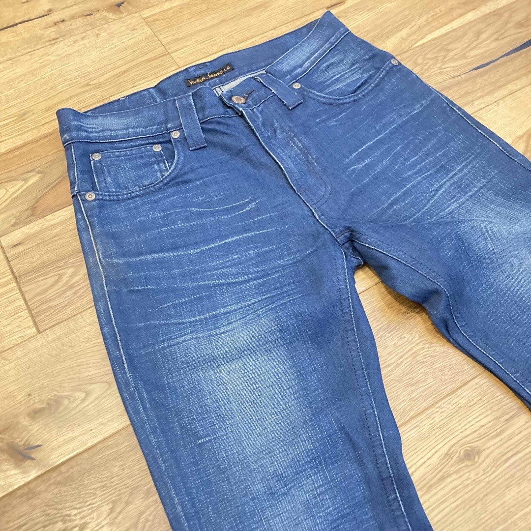 Nudie Jeans(ヌーディジーンズ)の送料込み　ヌーディージーンズ ブルーデニム　thin finn w28 メンズのパンツ(デニム/ジーンズ)の商品写真