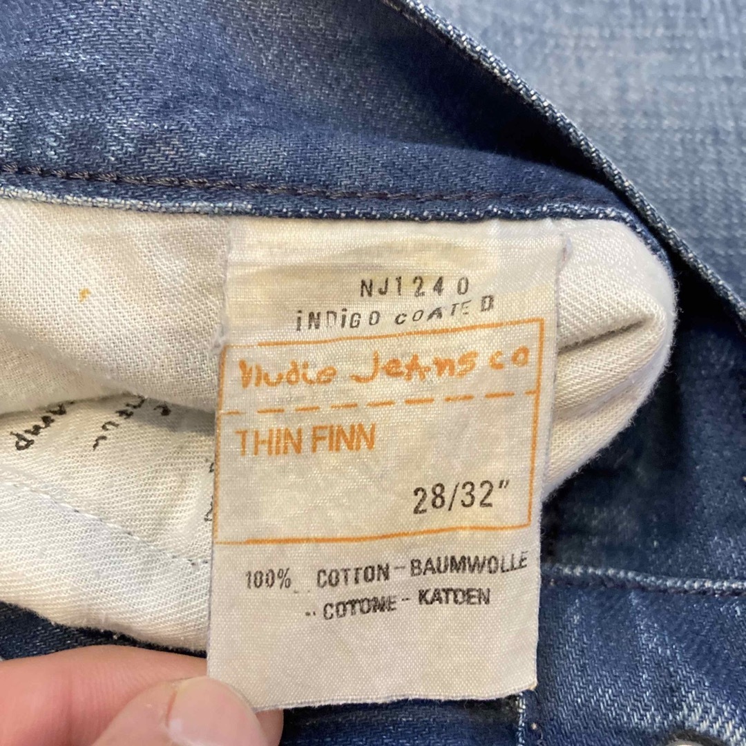 Nudie Jeans(ヌーディジーンズ)の送料込み　ヌーディージーンズ ブルーデニム　thin finn w28 メンズのパンツ(デニム/ジーンズ)の商品写真