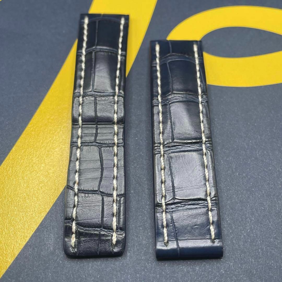 17 22mm 732P BREITLING ブライトリング クロコレザーベルト | www