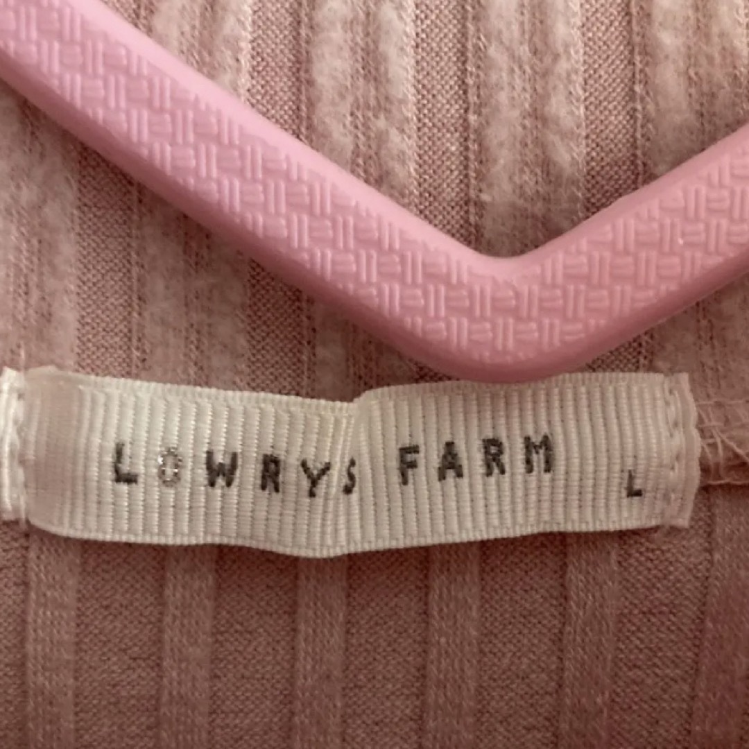 LOWRYS FARM(ローリーズファーム)の★LOWRYS FARM★ローリーズファーム トップス カットソー ピンク 長袖 レディースのトップス(カットソー(長袖/七分))の商品写真