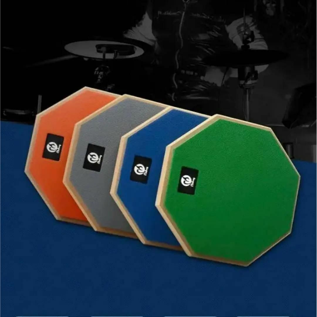 B91-2ドラムパッドトレーニングパッド初心者練習用打楽器太鼓ブルー青色新品 楽器のドラム(バスドラム)の商品写真