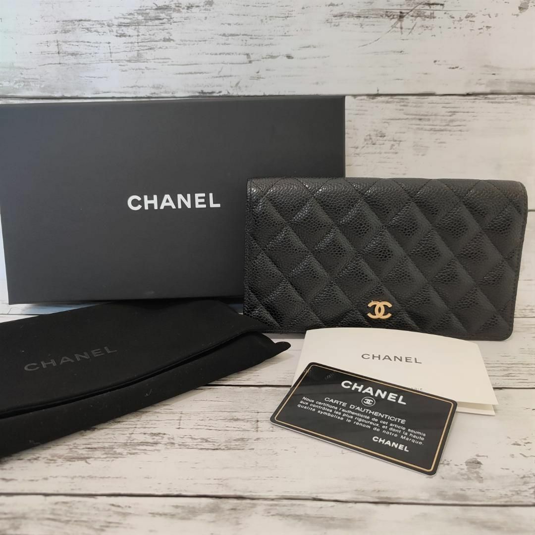 ★未使用★CHANEL　シャネル　長財布　キャビアスキン　AP0233