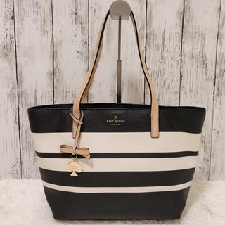 ケイトスペードニューヨーク(kate spade new york)の【美品】Kate Spade　ケイトスペード　トートバッグ　ボーダー柄(トートバッグ)