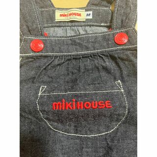 miki HOUSEミキハウス ロゴ入りロンパース M サイズ (80-90)キッズ服男の子用(90cm~)