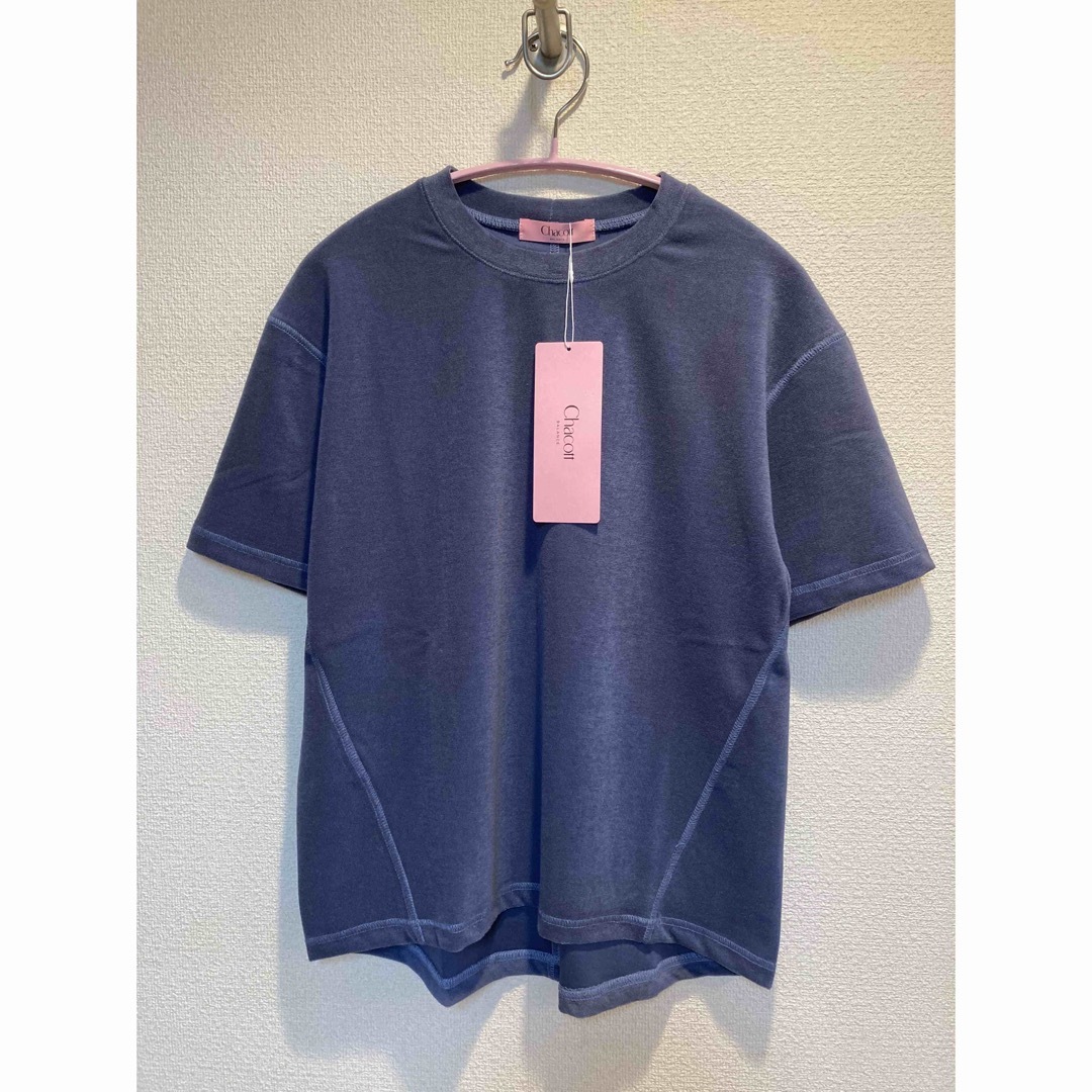 Chacott BALANCE パイルTシャツ アイアンブルー