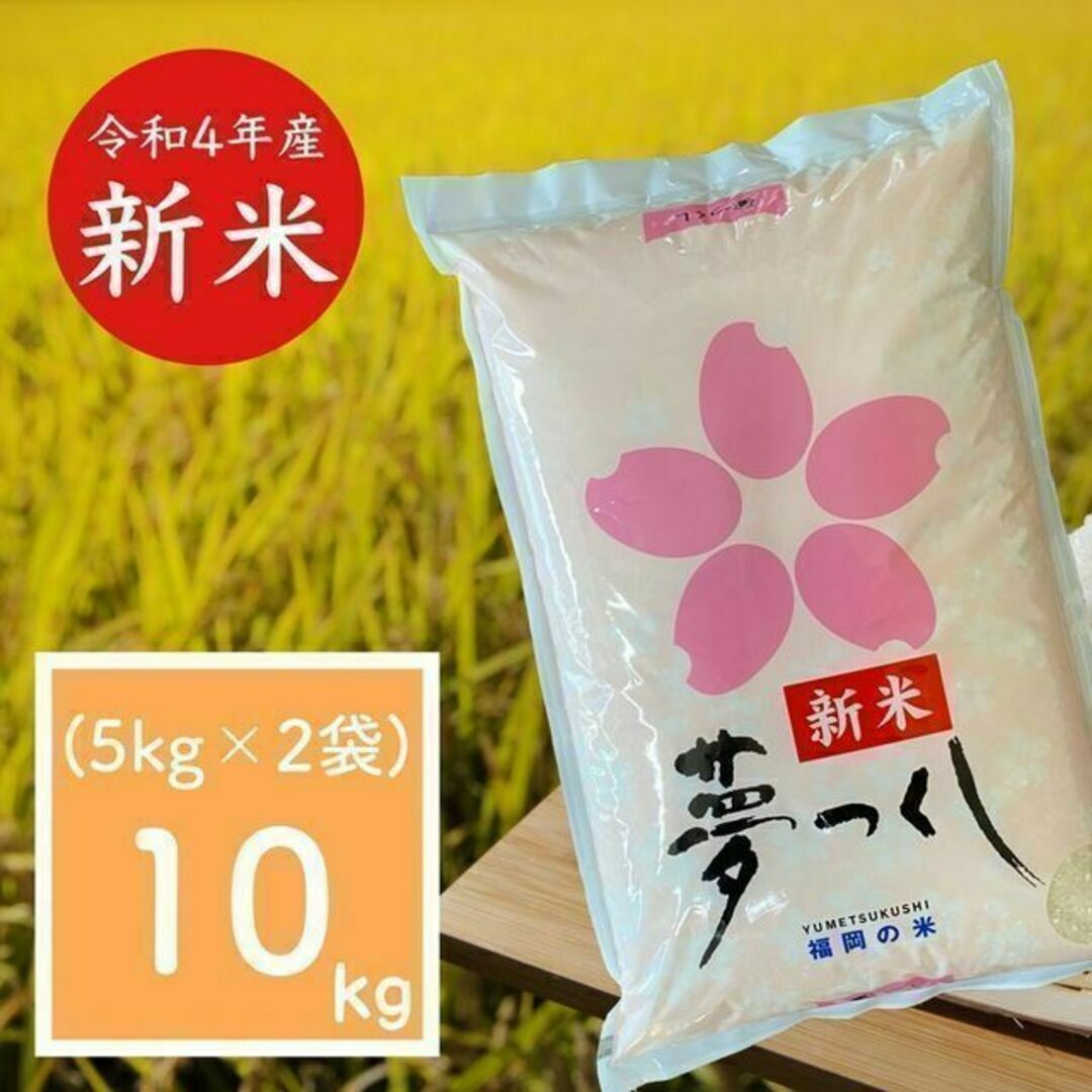 夢つくし 10kg 新米 厳選米 令和4年 福岡県産 お米 安い 白米 美味しい