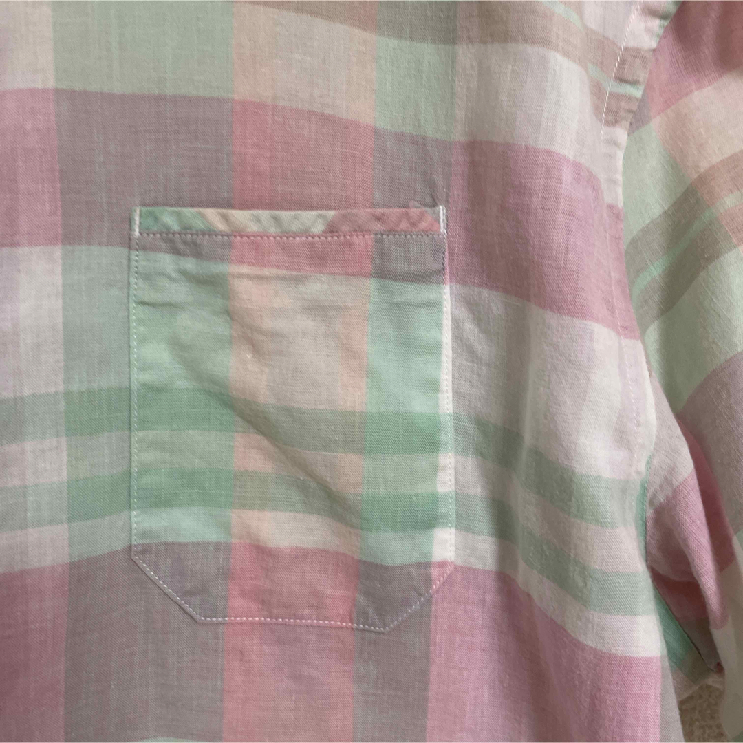 Paul Smith(ポールスミス)のポールスミス 半袖 チェックシャツ Lサイズ メンズのトップス(シャツ)の商品写真