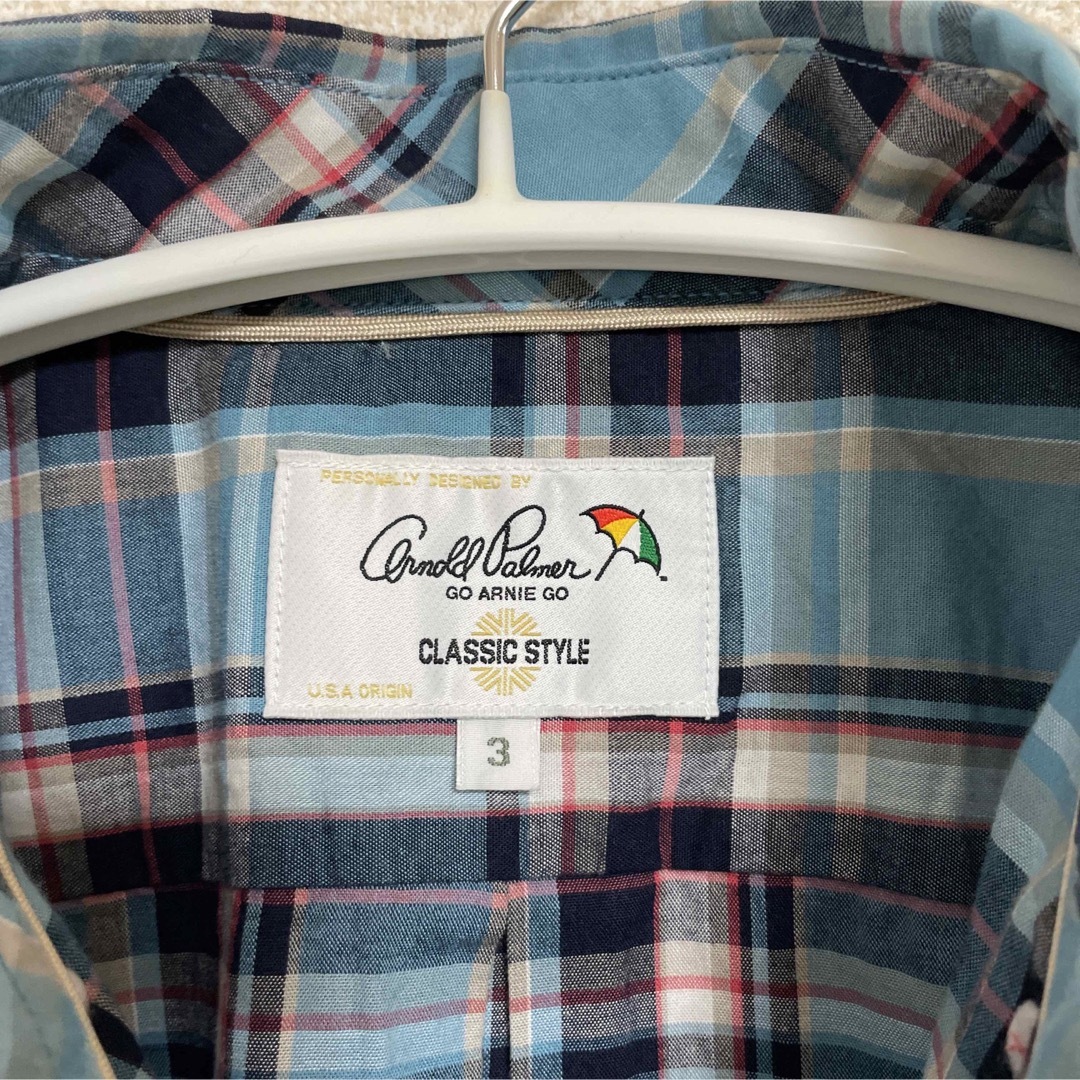 Arnold Palmer(アーノルドパーマー)のアーノルドパーマー 半袖 チェックシャツ メンズのトップス(シャツ)の商品写真