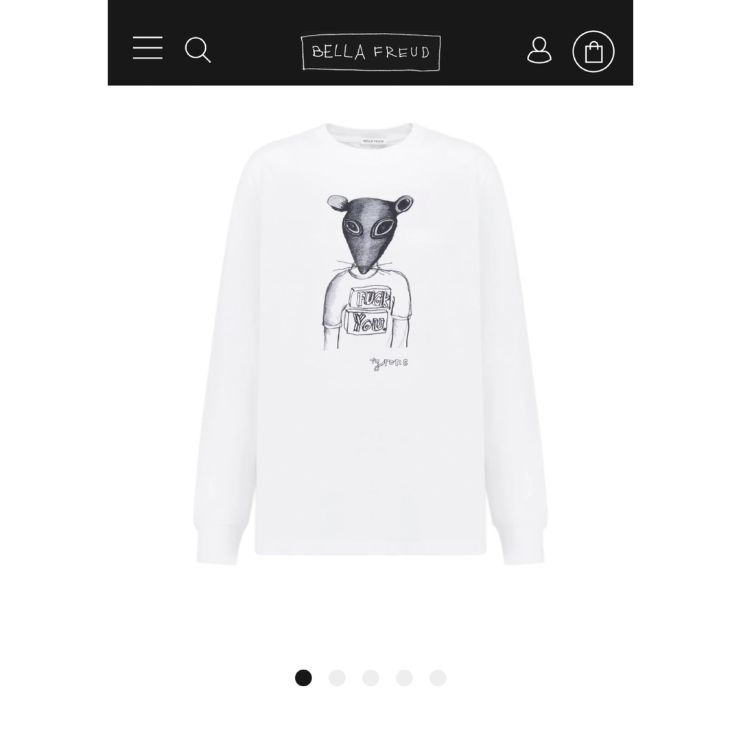 DEUXIEME CLASSE(ドゥーズィエムクラス)のBella Freud ベラフロイド ベラフルード ロンT  Tシャツ トップス レディースのトップス(Tシャツ(長袖/七分))の商品写真