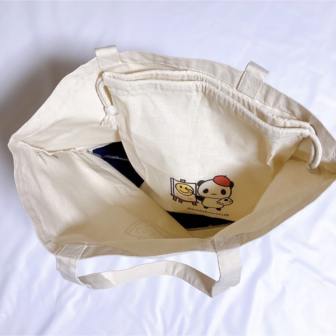 大人気　名入りオリジナルトートバッグ　巾着　セット レディースのバッグ(トートバッグ)の商品写真