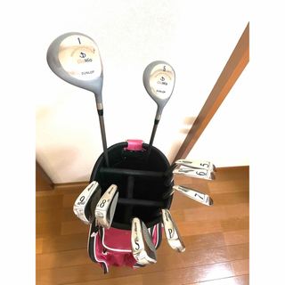 ミズノ(MIZUNO)の女性初心者やジュニアに最適！レディース　ゴルフセット　9本組 キャディバッグ付(クラブ)