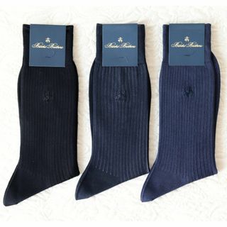 ブルックスブラザース(Brooks Brothers)の新品【ブルックスブラザーズ】3足セット 春夏用 靴下 ビジネス 25-26cm(ソックス)