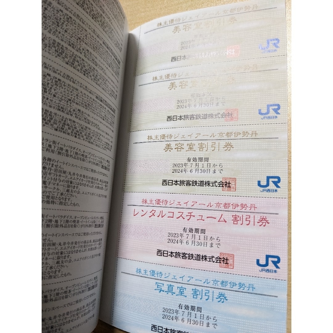 JR(ジェイアール)の☆sen516様 専用!!☆　JR西日本 株主優待鉄道割引 1枚 チケットの乗車券/交通券(その他)の商品写真