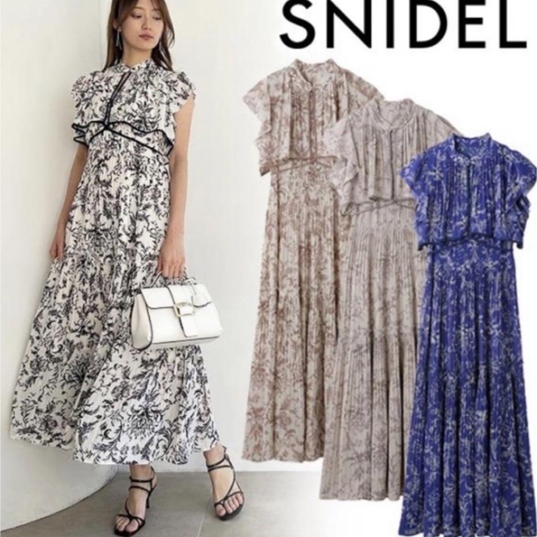 snidel プリーツ ワンピース