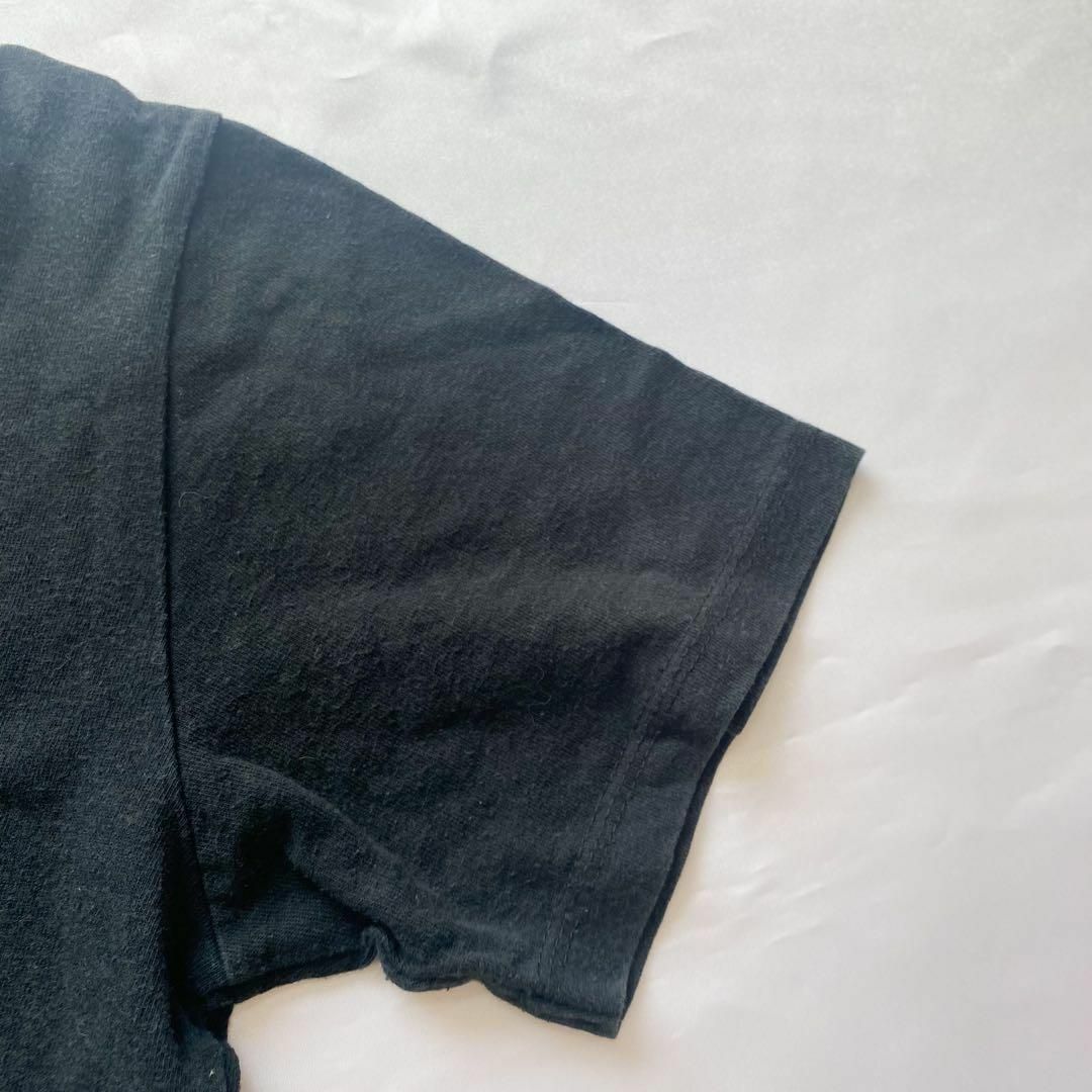 X-girl(エックスガール)の【1点物】x-egir エックスガール　ロゴTシャツ　黒　綿100%　サイズ2 レディースのトップス(Tシャツ(半袖/袖なし))の商品写真
